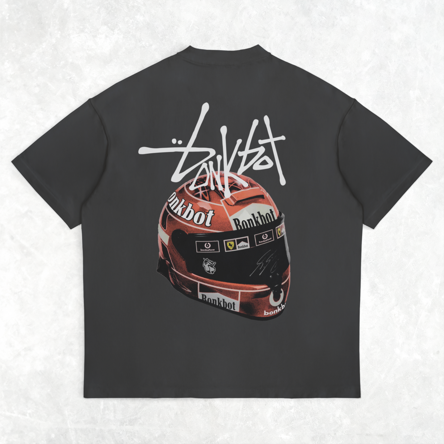F1 Helmet Tee - Vintage Black