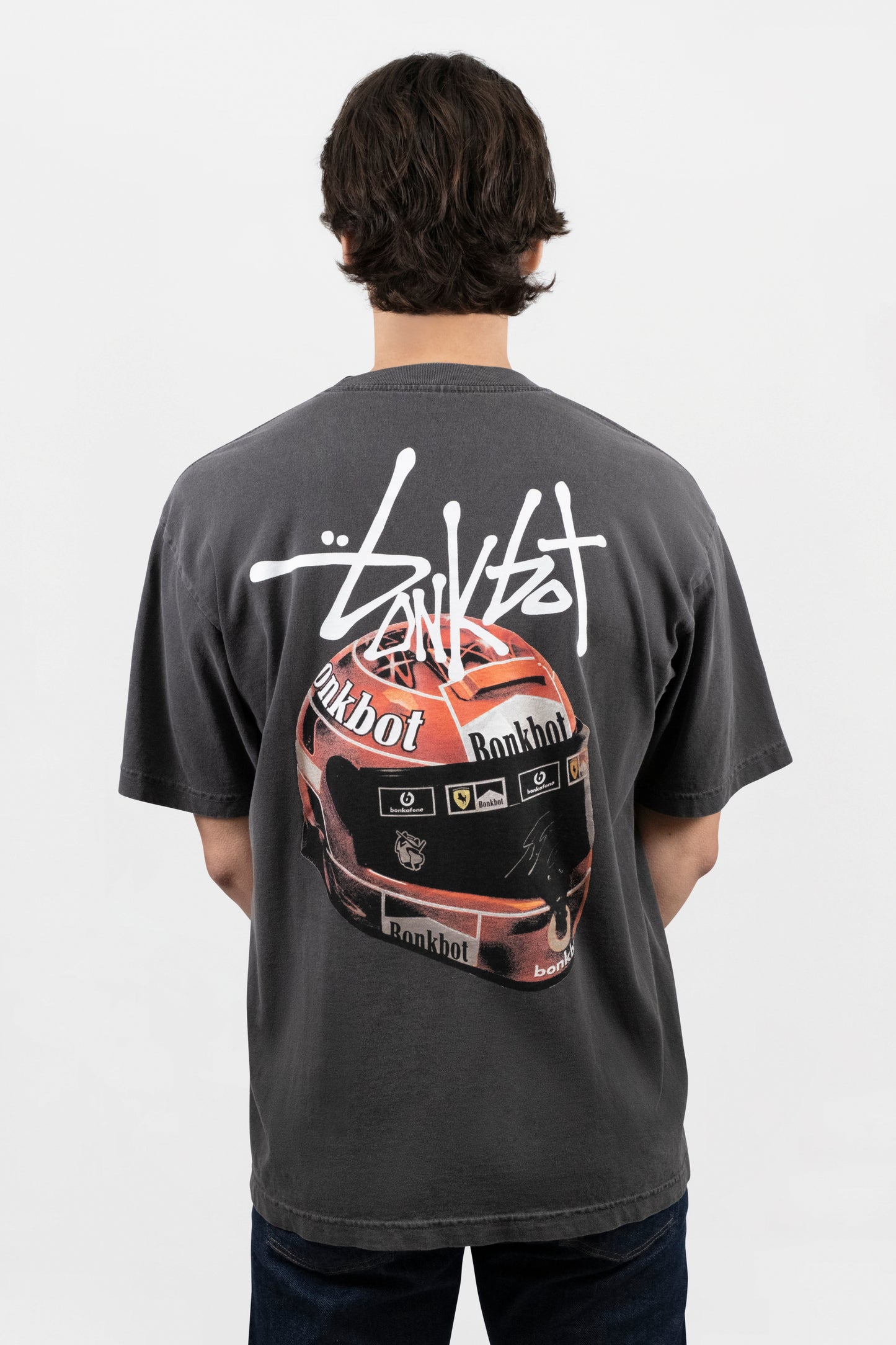 F1 Helmet Tee - Vintage Black
